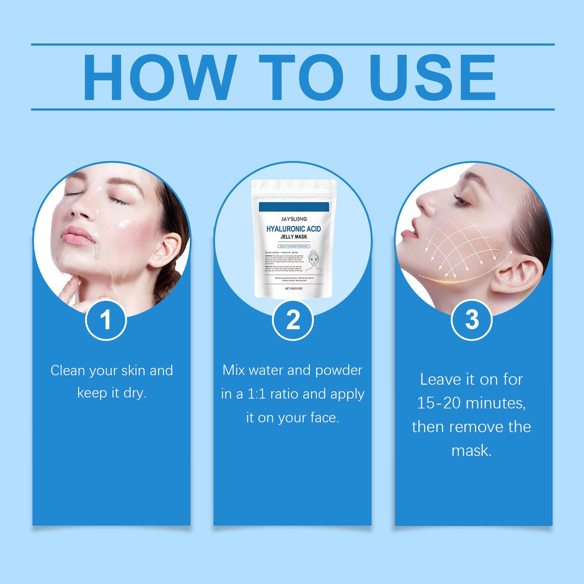 Hyaluronic Acid Moisturizing Jelly Mask – Hydrate & Smooth