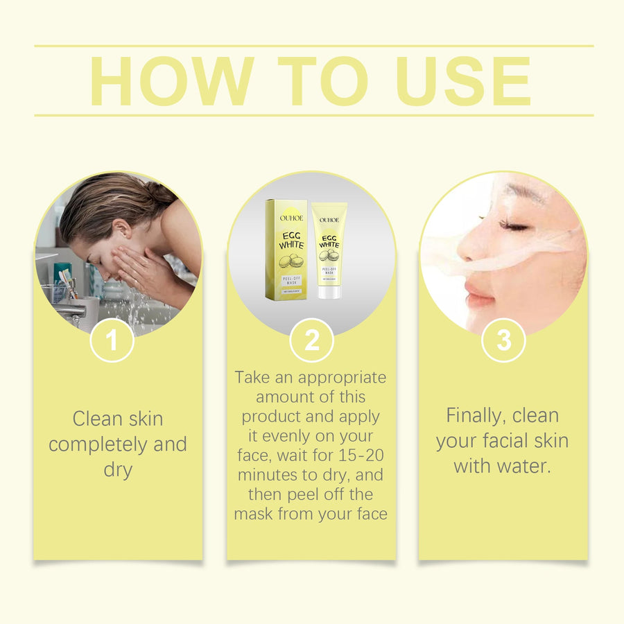 OUHOE Peel-Off Mask for Blackheads & Dull Skin
