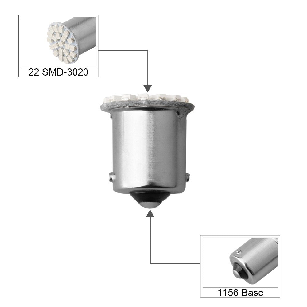 LED Replacement Bulbs — 22SMD Brighter Brake & Signal Lights
