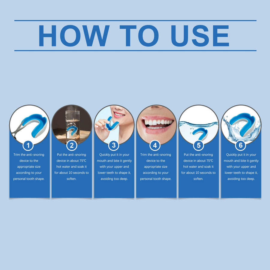 Anti-Snoring Device — Gentle Overnight Jaw Support