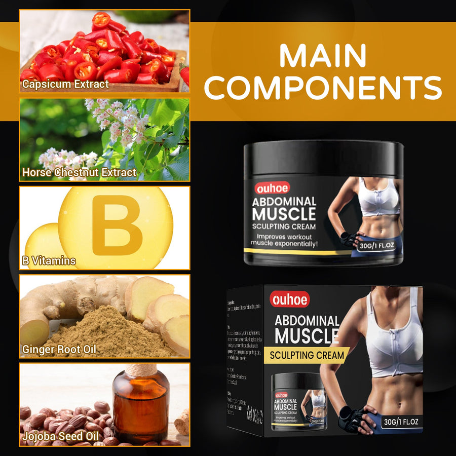 Abs Sculpting Cream for Toned, Firm Core Definition