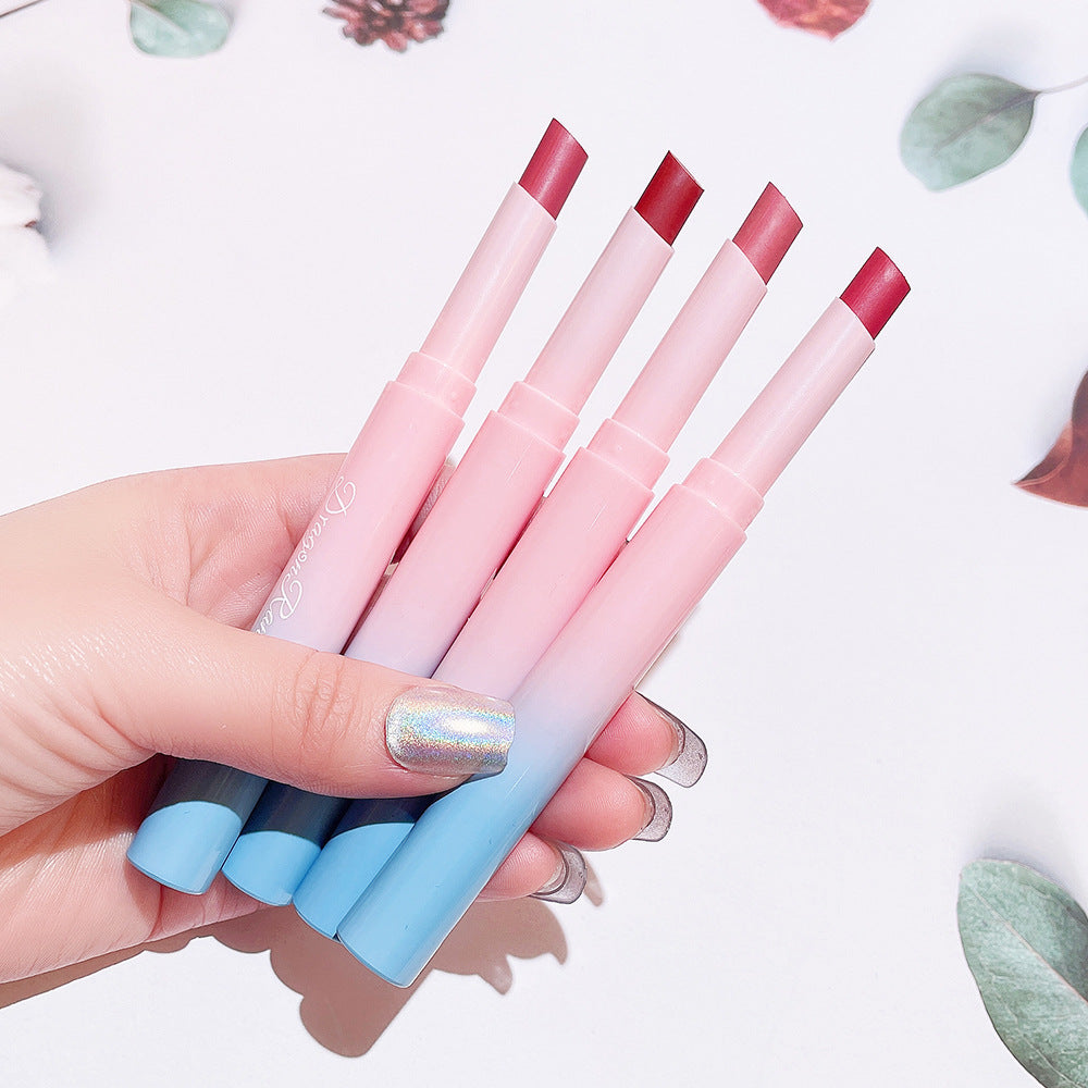 Automatic Rotating Lipstick Pen Matte Lip Color Set