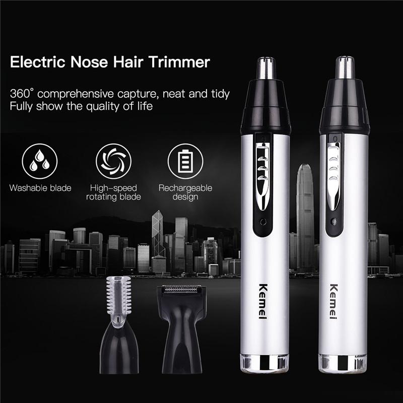 4-in-1 Grooming Trimmer — Painless Nose, Ear, Eyebrow, Beard