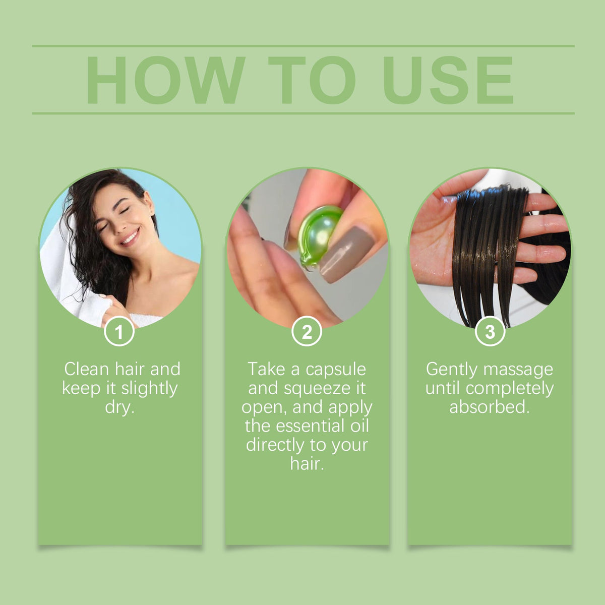 Hair Serum Capsules for Smooth, Glossy, Nourished Hair