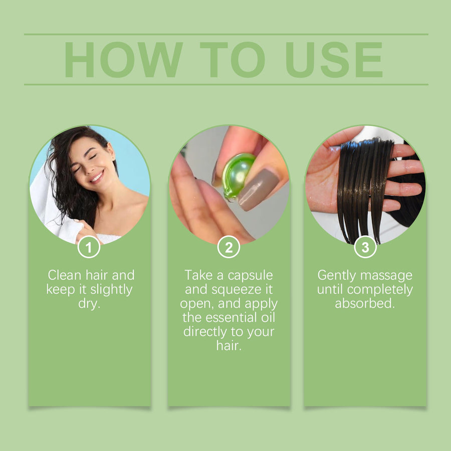 Hair Serum Capsules for Smooth, Glossy, Nourished Hair