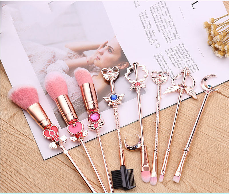Makeup Brush Set With Sailor Moon-Inspired Details