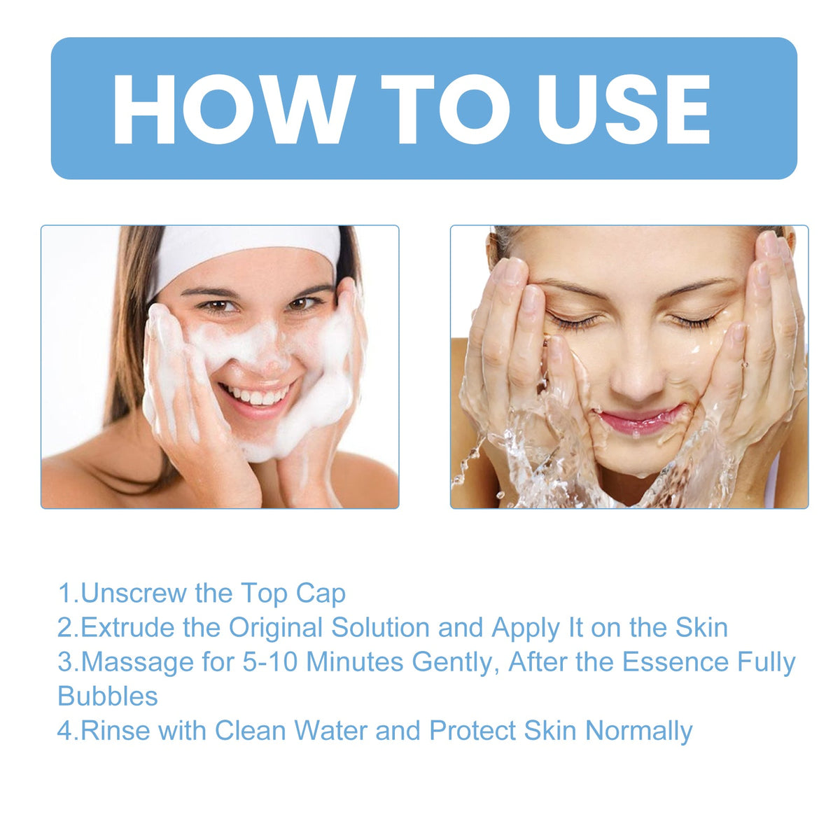 Oligopeptide Bubble Cleansing Essence for Pore Tightening
