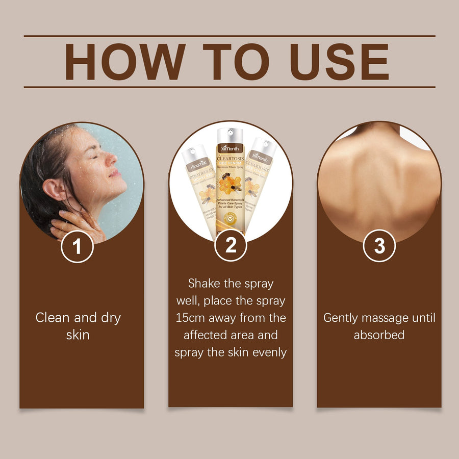Keratosis Pilaris Spray for Smooth, Moisturized Skin