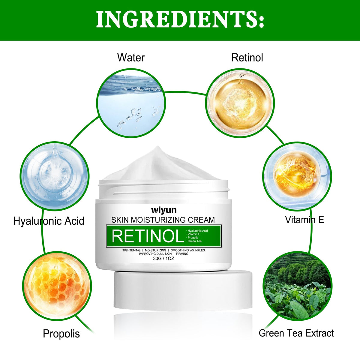 Retinol Moisturizing Cream for Fine Lines & Dull Skin