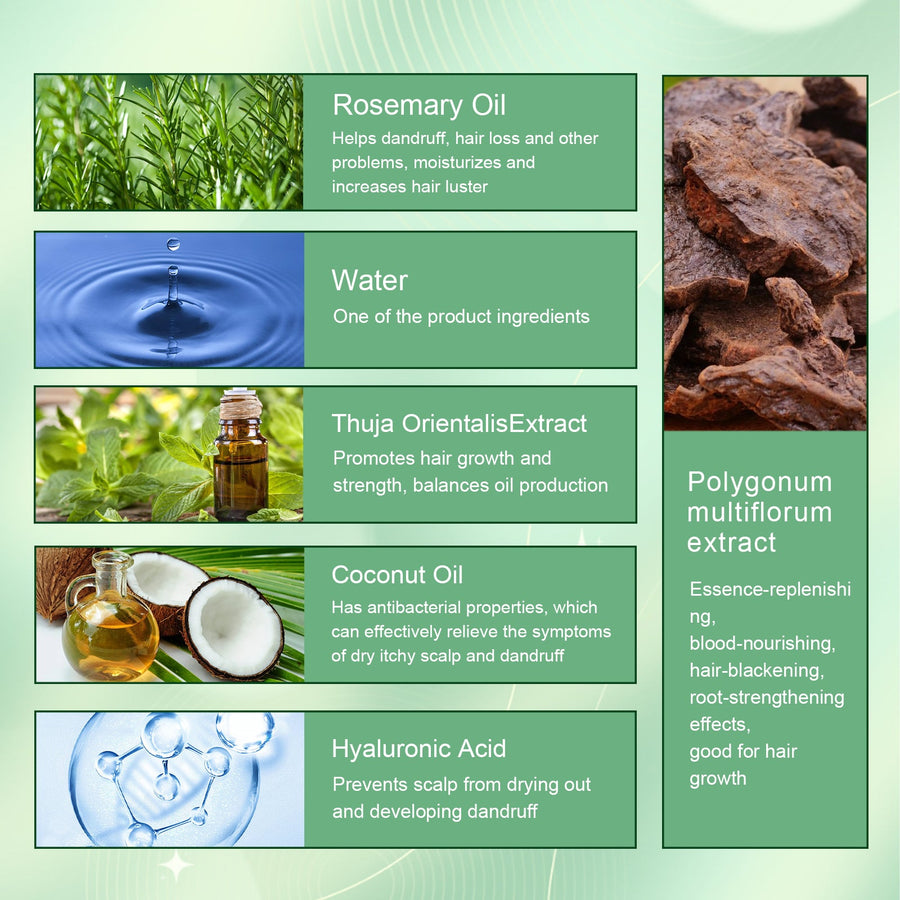 Rosemary Hair Oil Spray for Hydrated Roots and Shine