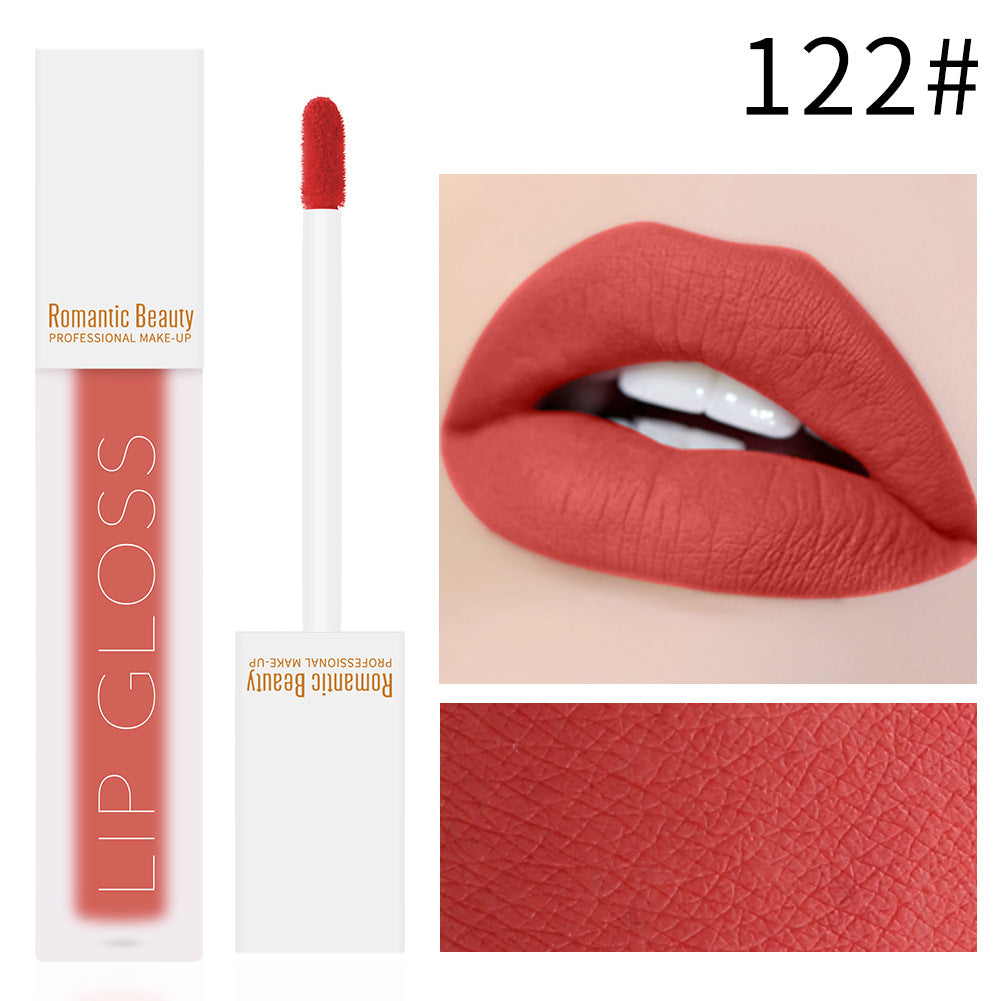 Velvet Matte Lip Gloss Non-Stick Lip Color Rich Pigment