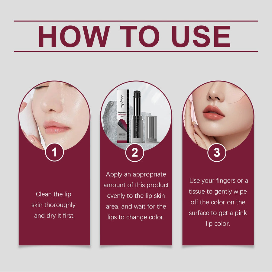 Temperature-Responsive Lip Balm for Soft, Tinted Lips