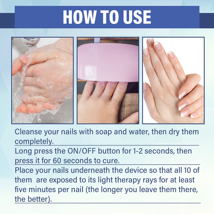 LED Nail Repair Treatment — Clear Fungus & Restore Nail