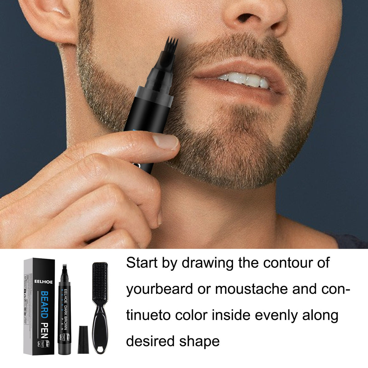 Beard Fill-In Pen Kit — Natural, Waterproof Definition All Day