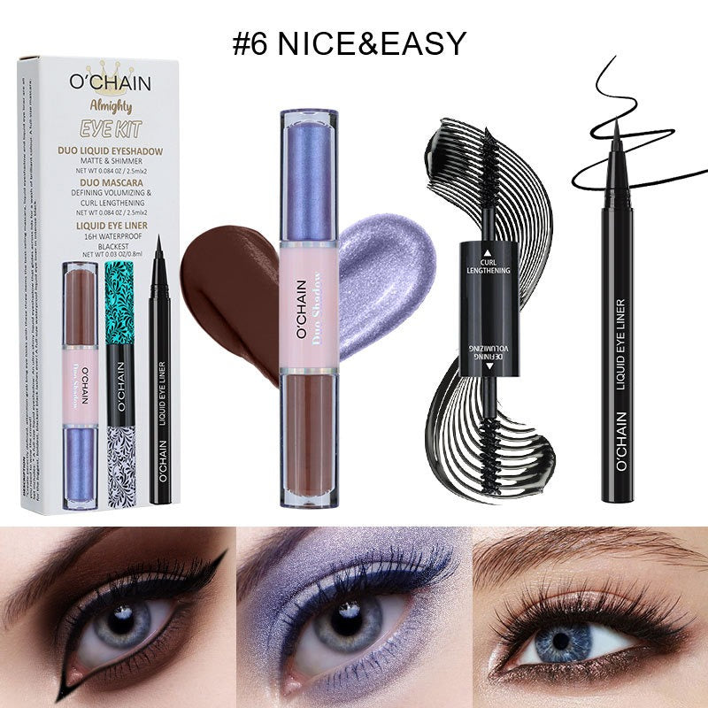 Eye Makeup Kit for Long, Thick, Curling Defined Lashes
