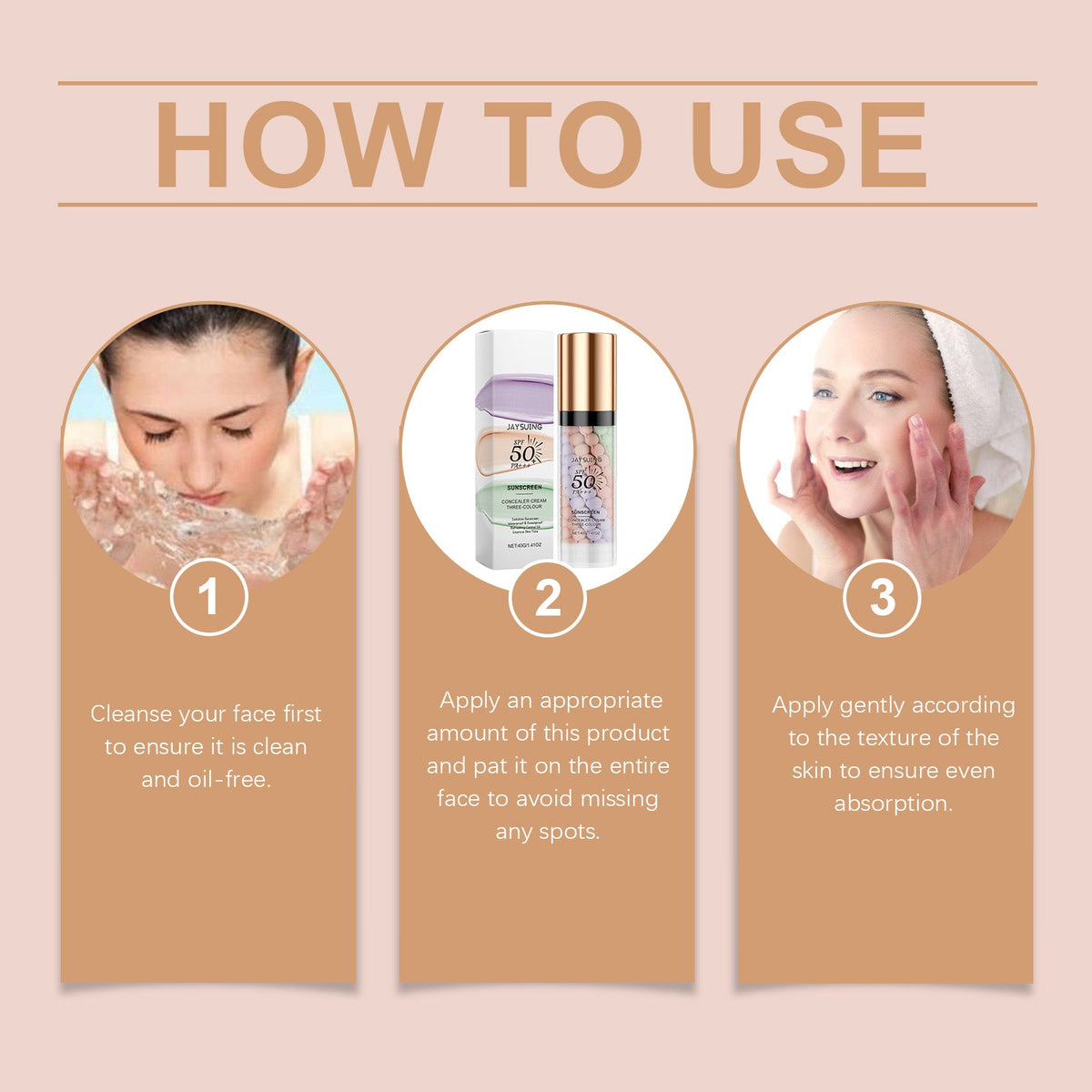Three-Color Concealing Primer With SPF 50+ Coverage