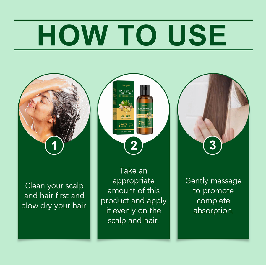 Ginger Hair Oil for Scalp Nourishment, Shine & Care