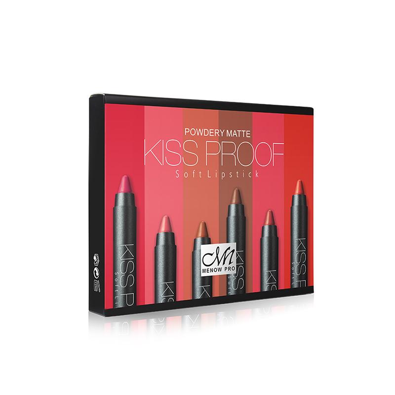Lipstick Set with 6 Kiss-Proof Velvet Matte Shades