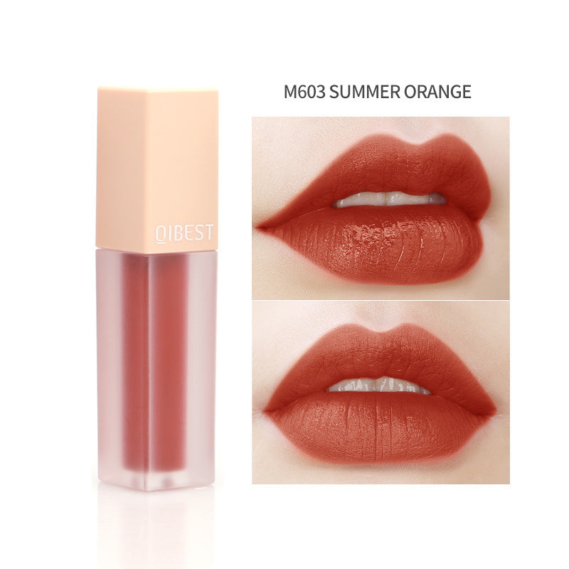 Matte Liquid Lipstick – Rich Tomato Velvet Finish