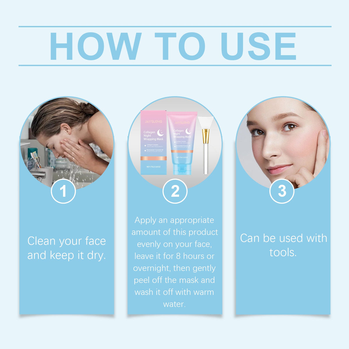 Collagen Night Peel-Off Mask with Niacinamide & Ceramide