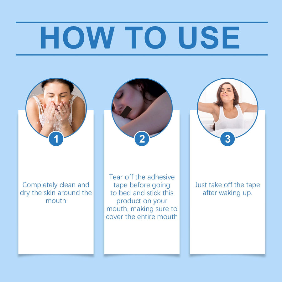 Anti-Snoring Mouth Tape — Deeper Sleep, 30 Nights
