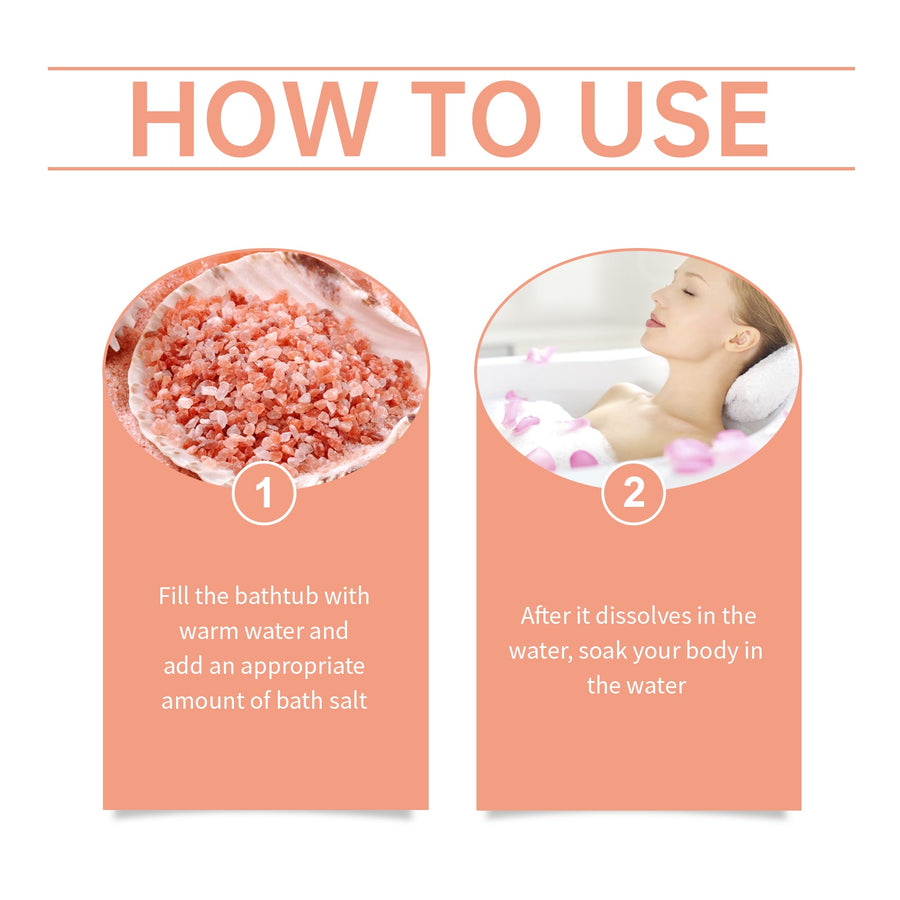 Rose Bath Salts for Soothing, Moisturized Skin Care