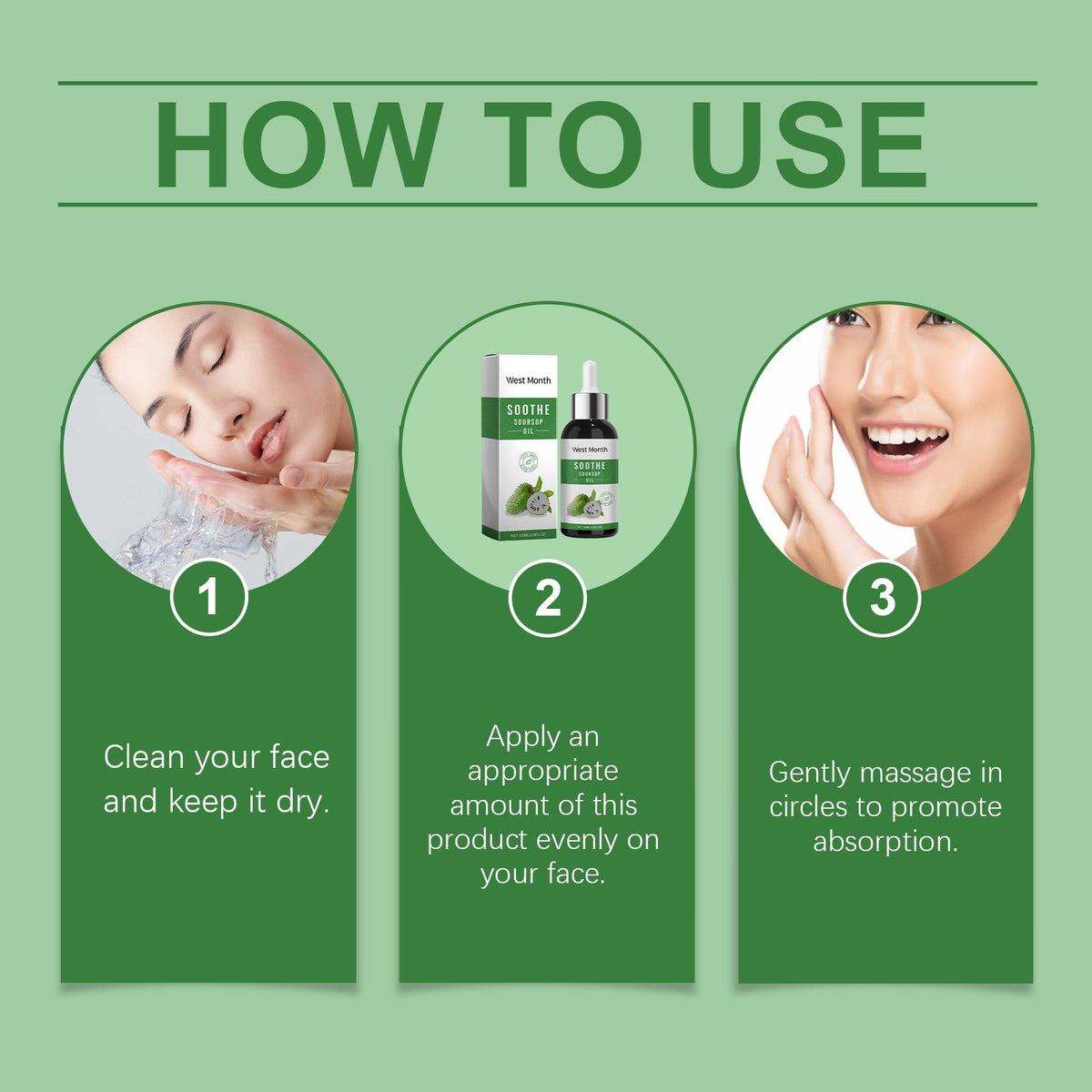 Soursop Face Oil Serum for Dry, Irritated Skin Relief