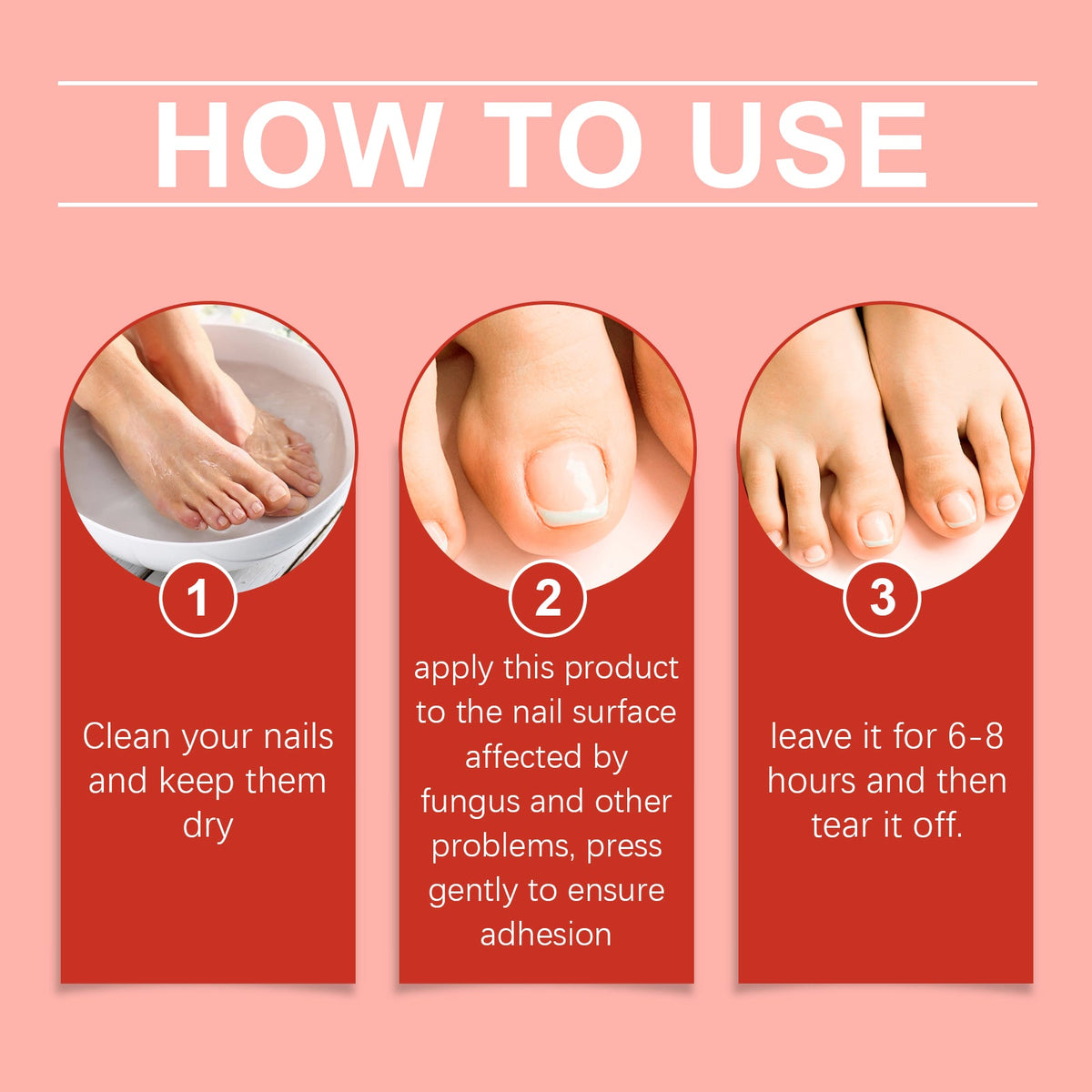 Overnight Nail Repair Patches for Discolored Brittle Nails