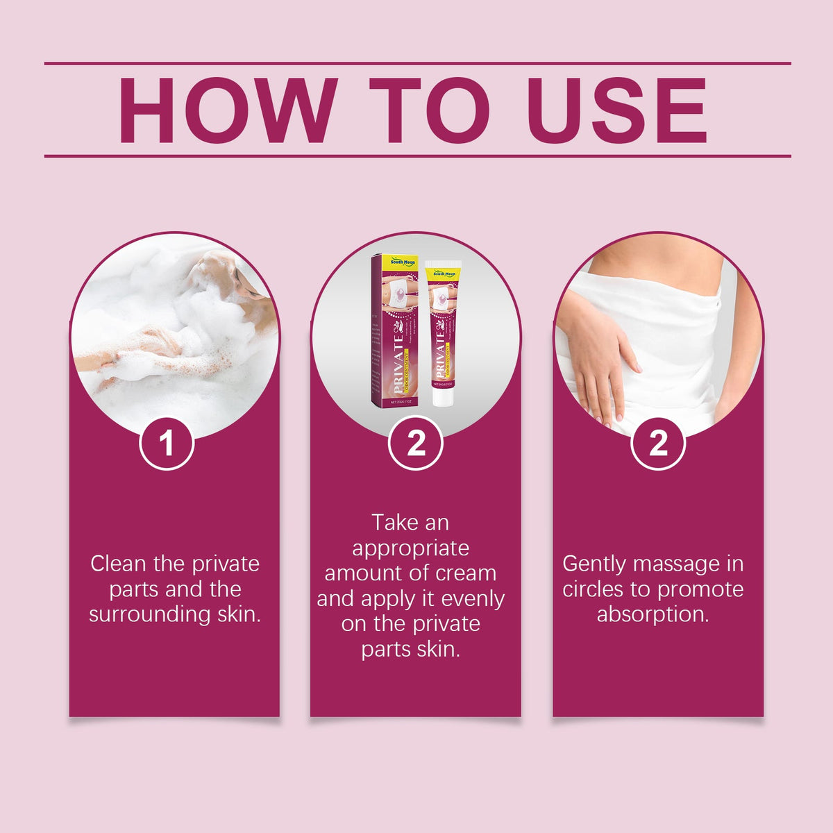South Moon Intimate Care Cream for Sensitive Skin Relief