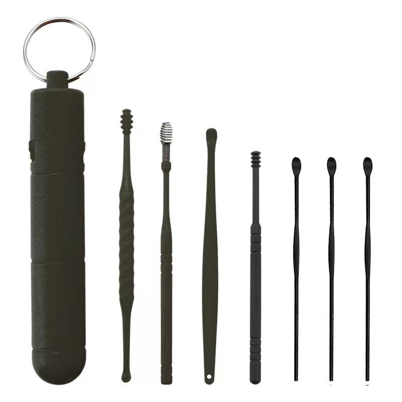 Ear Wax Removal Kit — 7 Precision Stainless Steel Tools