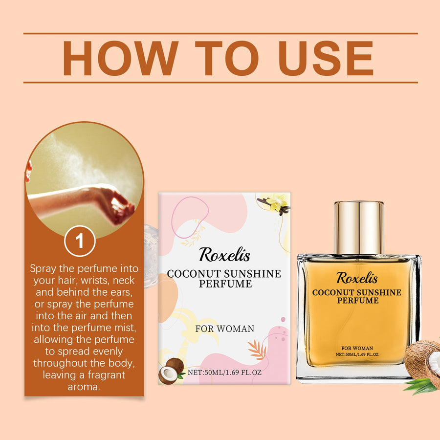 Vanilla Coconut Perfume for Women – Light Daily Fragrance