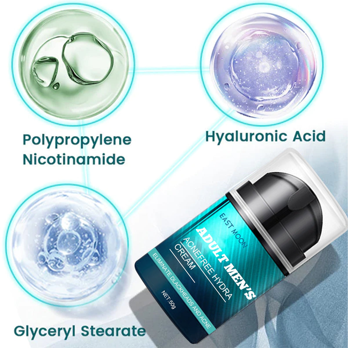 Men's Face Cream for Acne, Oil Control and Fine Lines