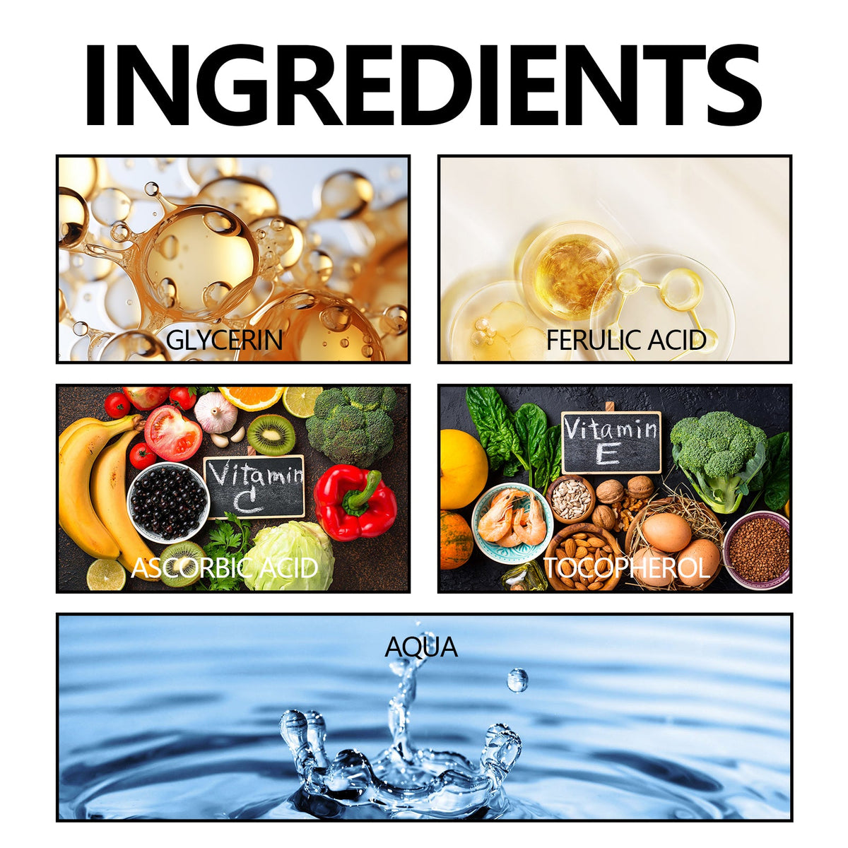 Vitamin C E Ferulic Acid Serum for Dark Spots & Tone