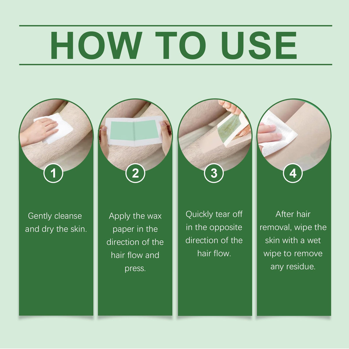 Viareline Wax Strips - Gentle At-Home Hair Removal