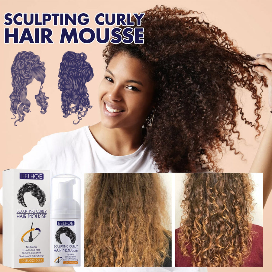 Curly Hair Mousse for Defined, Frizz-Free Curl Volume