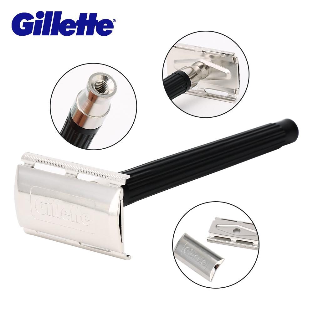 Gillette Super Blue Safety Razor — Stainless Steel Double