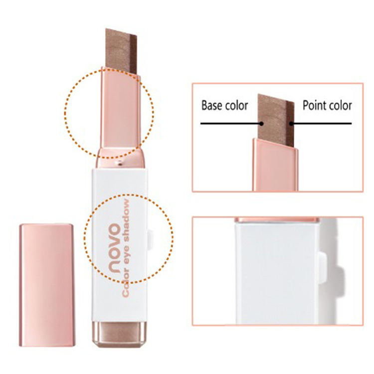 Dual-Tone Eyeshadow Stick for Fast Dimensional Looks