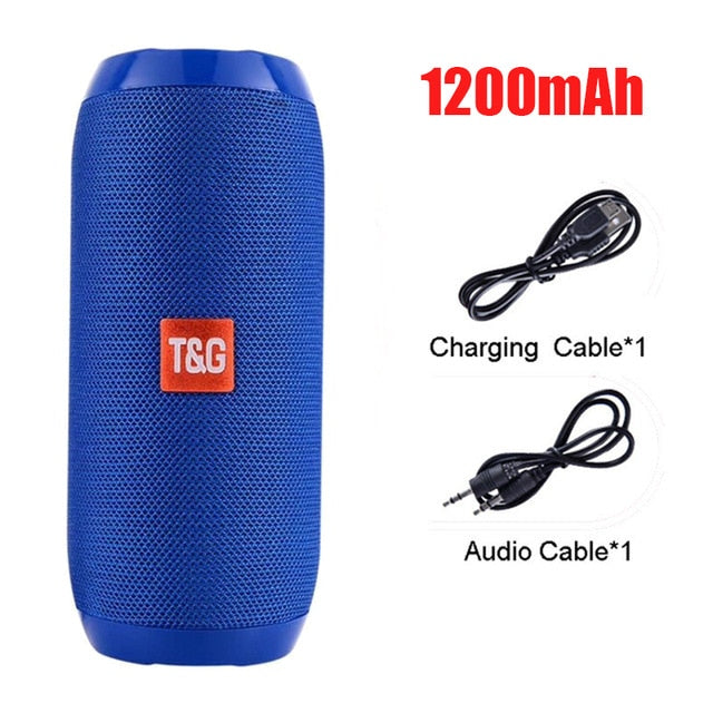 Portable Bluetooth Speaker – 3D Stereo Sound & 800mAh Battery
