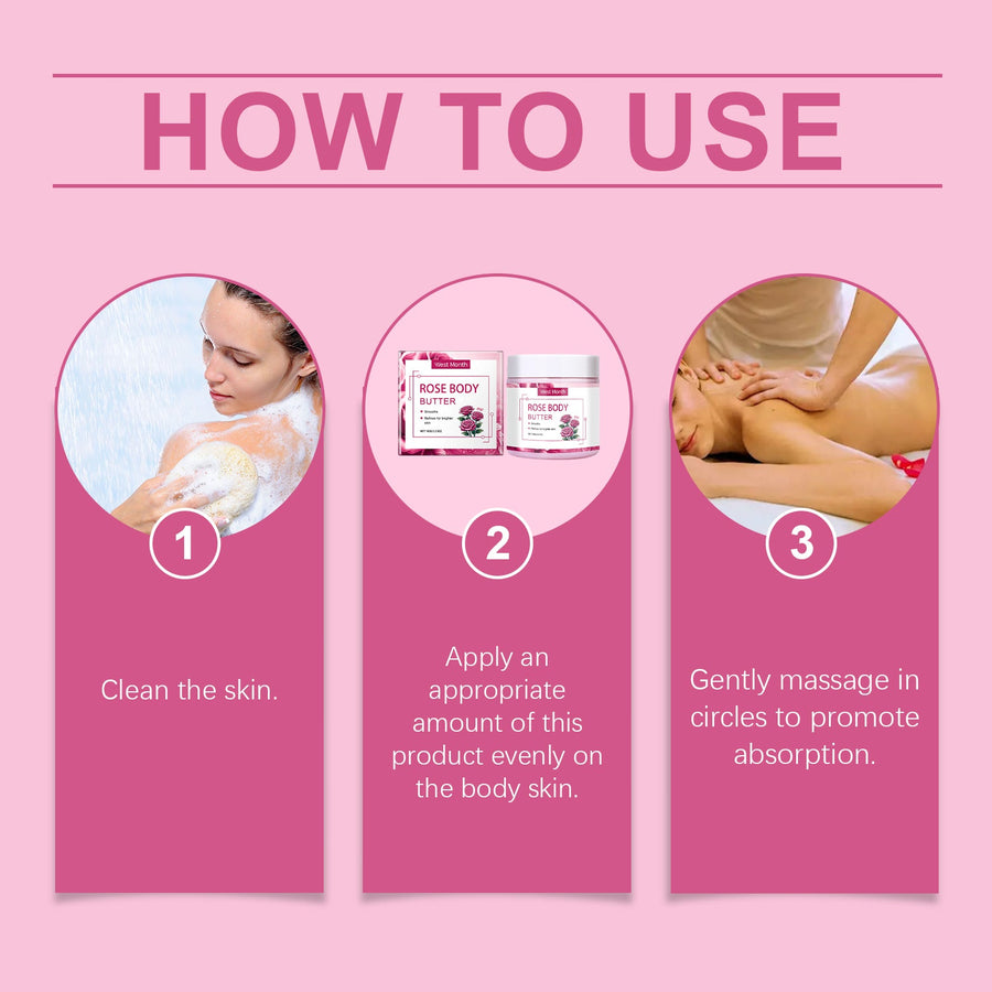 Rose Body Butter for Smooth, Hydrated-Looking Skin