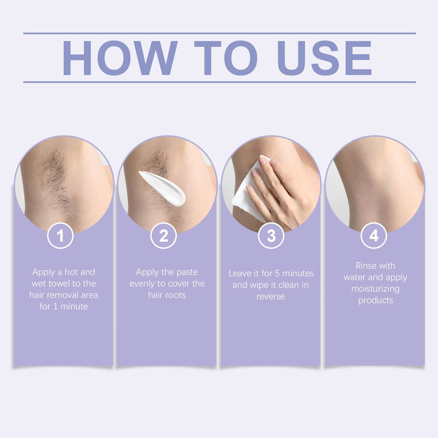 Body Hair Removal Cream for Sensitive Skin, No Razor