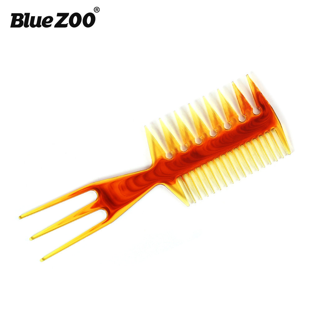 Dual-Sided Styling Comb – Rounded Teeth for Slicked-Back Hair