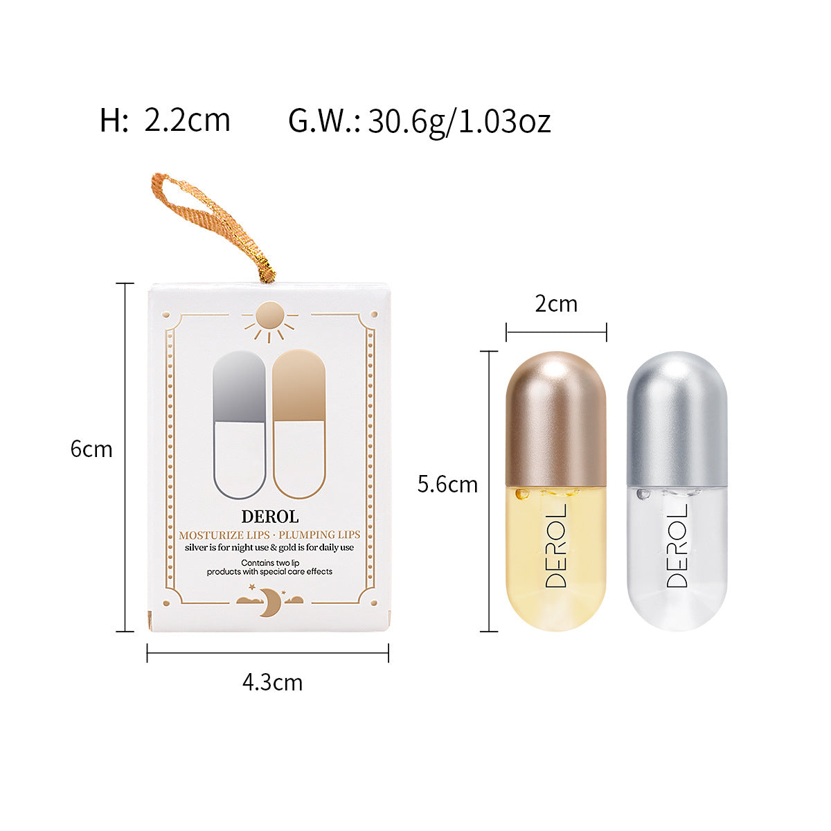 Ginger Mint Lip Plumper Day & Night Moisture Duo