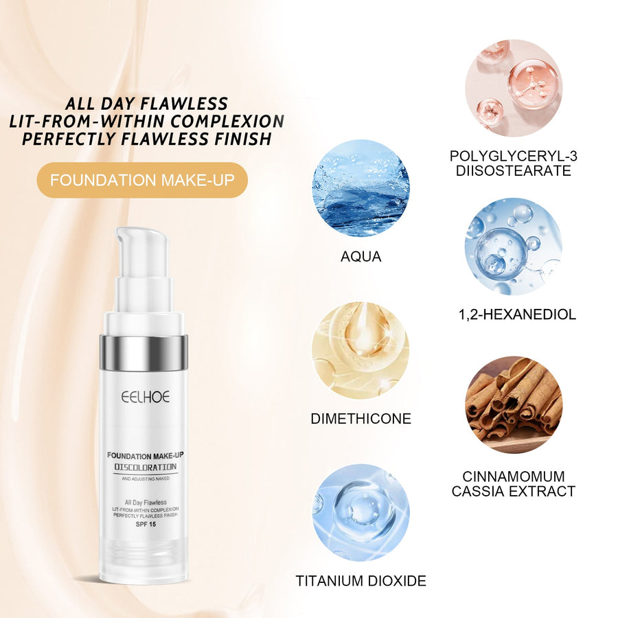 Color-Adjusting Liquid Foundation for Flawless Skin