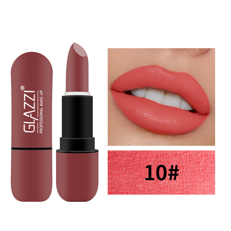 Velvet Matte Capsule Lipstick for Bold, Vivid Color
