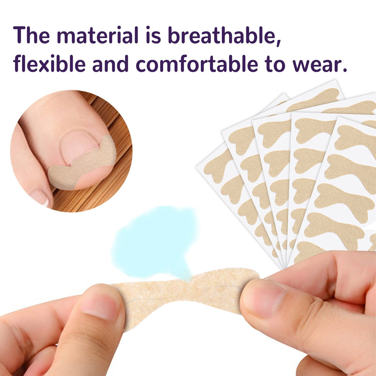 Elastic Toenail Correction Patch for Ingrown Nail Relief