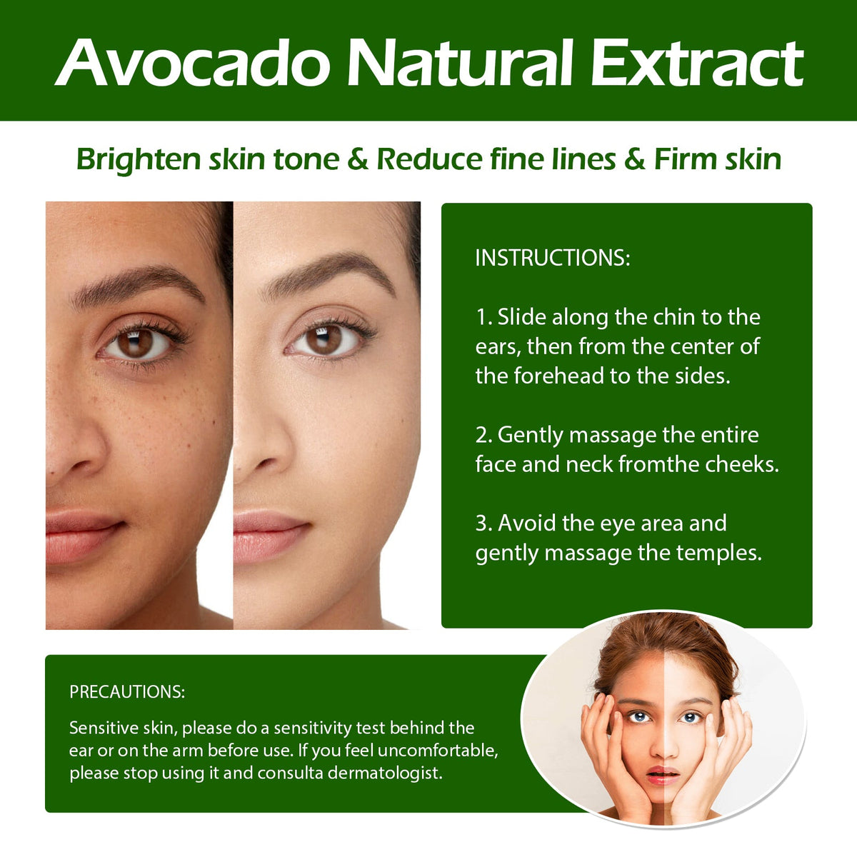 Avocado Face Serum for Deep Hydration & Fine Lines