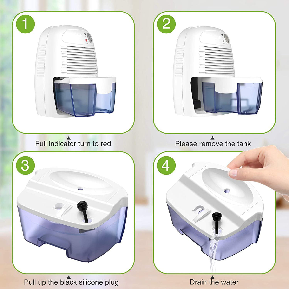 Mini Portable Dehumidifier – Silent & Compact with Dual Power