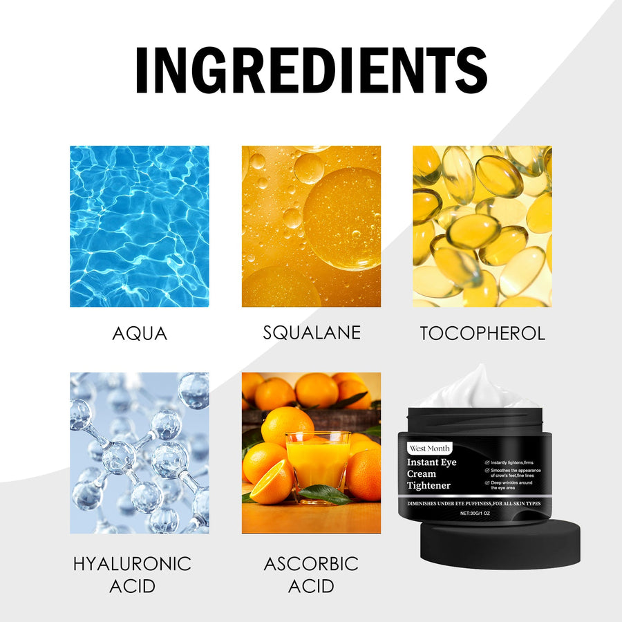 Instant Eye Cream Tightener for Crow's Feet & Puffiness