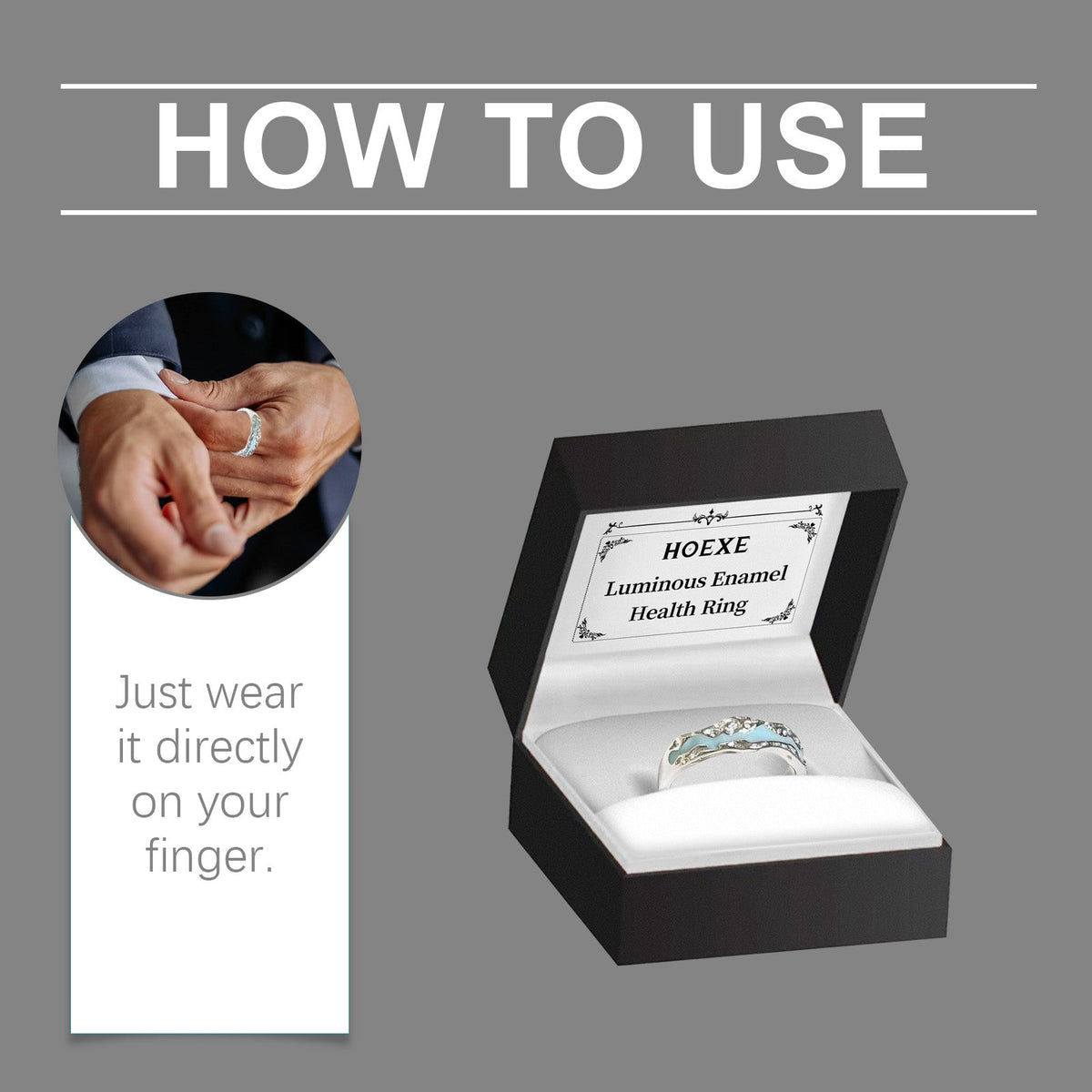 Glow Enamel Wellness Ring for Comfort & Daily Support