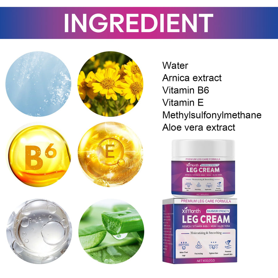 Leg Cream for Varicose Veins — Maximum-Strength Relief
